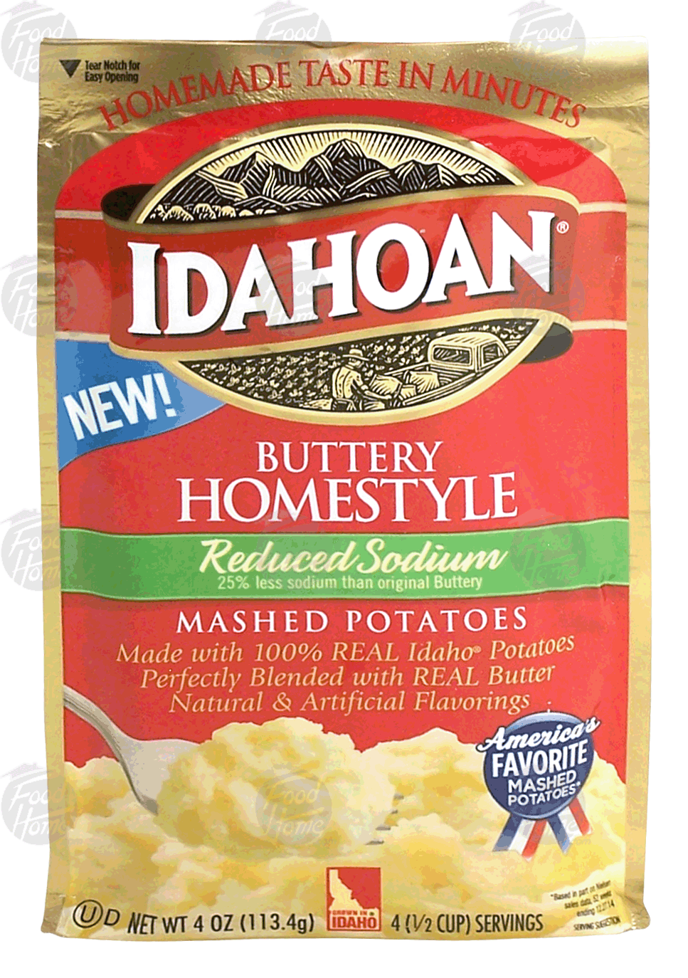 Idahoan  butter homestyle reduced sodium mashed potatoes mix Full-Size Picture